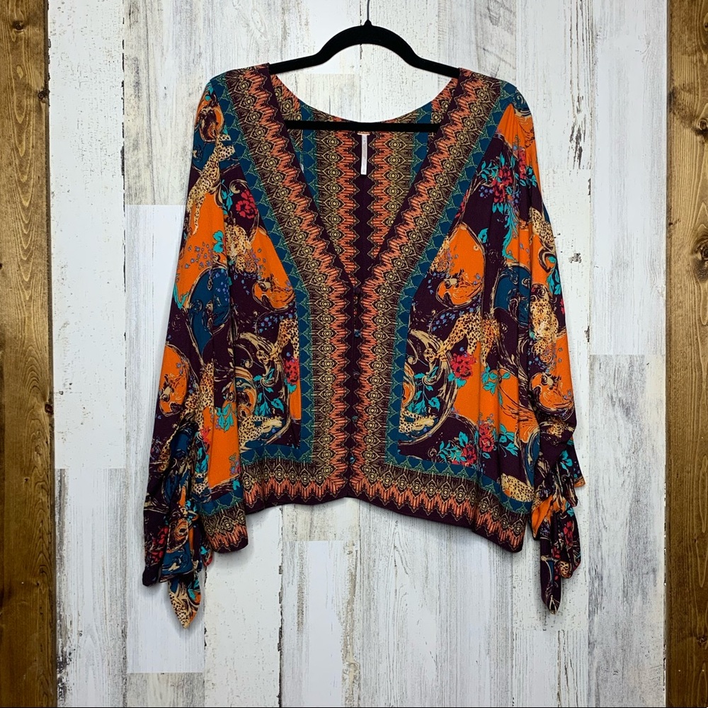 Free People Catch me if you can top purple large - Picture 4 of 8